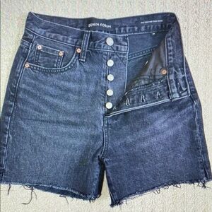Denim Forum Black Women's Shorts